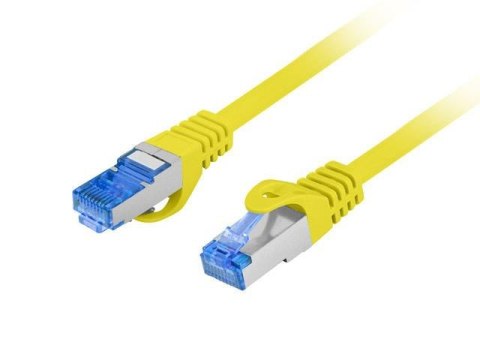 Patchcord Lanberg S/FTP kat.6A 0,25m LSZH CCA fluke passed żółty Patchcord Lanberg S/FTP kat.6A 0,25m LSZH CCA fluke passed żółty