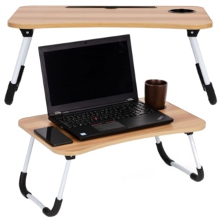 Podstawka pod laptopa stolik do łóżka 60x40cm - Wood