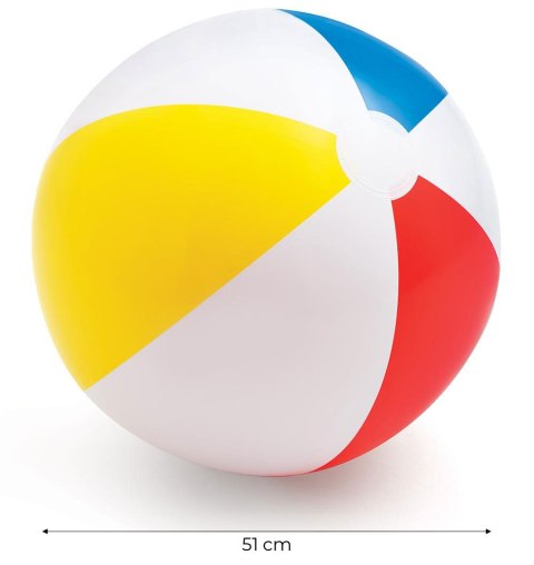Dmuchana kolorowa piłka plażowa 51cm Dmuchana kolorowa piłka plażowa 51cm