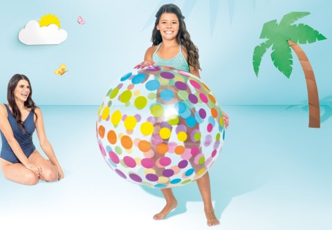 Dmuchana piłka plażowa duża Jumbo 107cm INTEX 59065 Dmuchana piłka plażowa duża Jumbo 107cm INTEX 59065