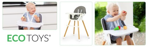 Fotelik krzesełko do karmienia 2w1 ECOTOYS Fotelik krzesełko do karmienia 2w1 ECOTOYS