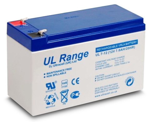 Akumulator AGM ULTRACELL UL 12V 7Ah żelowy Akumulator AGM ULTRACELL UL 12V 7Ah żelowy