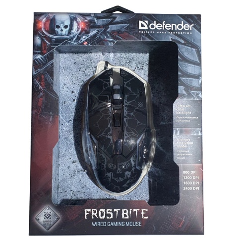 MYSZ DEFENDER GM-043 FROSTBITE OPTIC 2400dpi 6P MYSZ DEFENDER GM-043 FROSTBITE OPTIC 2400dpi 6P