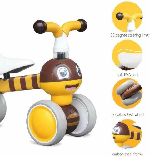 Rowerek rower biegowy Pszczółka jeździk mini rower - Bee Rowerek rower biegowy Pszczółka jeździk mini rower - Bee