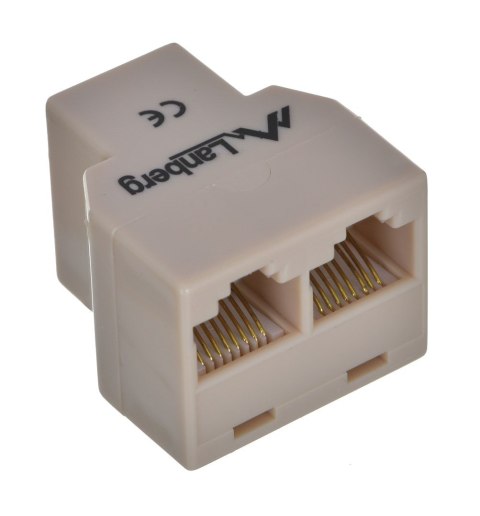 LANBERG ZŁĄCZKA SIECIOWA RJ45 -> 2X RJ45 AD-RJ45-2RJ45-OU LANBERG ZŁĄCZKA SIECIOWA RJ45 -> 2X RJ45 AD-RJ45-2RJ45-OU