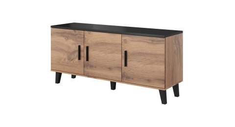 Komoda LOTTA 150 3D wotan + czarny mat Komoda LOTTA 150 3D wotan + czarny mat
