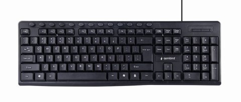 GEMBIRD KLAWIATURA MULTIMEDIALNA KB-UM-107 USB, US LAYOUT, CZARNA GEMBIRD KLAWIATURA MULTIMEDIALNA KB-UM-107 USB, US LAYOUT, CZARNA