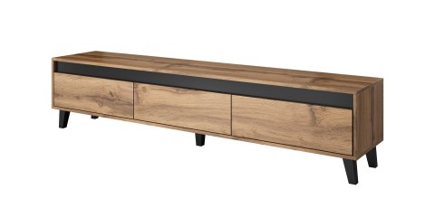 Szafka RTV NORD 185cm dąb wotan/antracyt Szafka RTV NORD 185cm dąb wotan/antracyt