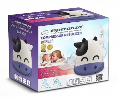 Inhalator kompresorowy Esperanza BREEZE ECN001 (kolor biały) Inhalator kompresorowy Esperanza BREEZE ECN001 (kolor biały)