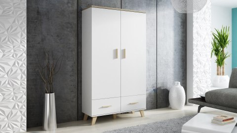 Szafa LOTTA 2D2S biały+ dąb sonoma Szafa LOTTA 2D2S biały+ dąb sonoma