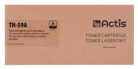 Toner Actis TH-59A (zamiennik HP CF259A; Supreme; 3000 stron; czarny). Z chipem. Zalecamy wyłączenie aktualizacji oprogramowania Toner Actis TH-59A (zamiennik HP CF259A; Supreme; 3000 stron; czarny). Z chipem. Zalecamy wyłączenie aktualizacji oprogramowania
