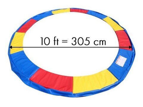 Kolorowa osłona sprężyn do trampoliny 305 312 cm 10ft Kolorowa osłona sprężyn do trampoliny 305 312 cm 10ft