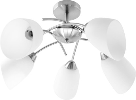 Żyrandol klasyczna lampa sufitowa wisząca Activejet NIKITA Nikiel 5xE27 do salonu Żyrandol klasyczna lampa sufitowa wisząca Activejet NIKITA Nikiel 5xE27 do salonu