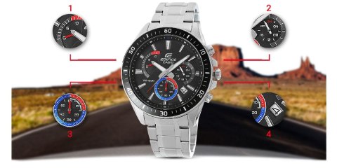 Zegarek Męski CASIO EDIFICE EFR-552D-1A3 + BOX Zegarek Męski CASIO EDIFICE EFR-552D-1A3 + BOX