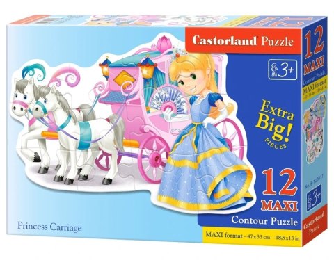 CASTORLAND Puzzle 12 elementów Princess Carriage - Księżniczka i kareta 3+ CASTORLAND Puzzle 12 elementów Princess Carriage - Księżniczka i kareta 3+