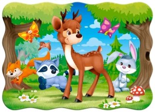 CASTORLAND Puzzle 30 elementów A Deer and Friends - Leśne zwierzątka 4+