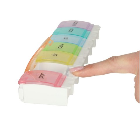 Pojemnik organizer na tabletki leki tygodniowy 7dni PL Pojemnik organizer na tabletki leki tygodniowy 7dni PL
