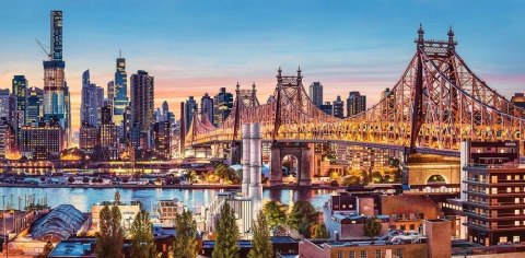 CASTORLAND Puzzle 4000 elementów Good Evening New York - Wieczór w Nowym Jorku 138x68cm CASTORLAND Puzzle 4000 elementów Good Evening New York - Wieczór w Nowym Jorku 138x68cm