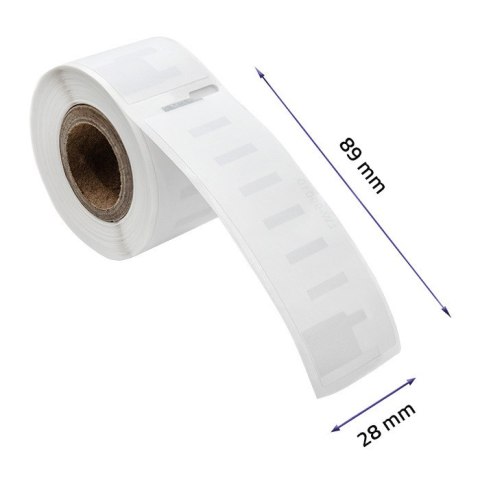Qoltec Etykiety do DYMO LW-99010 | S0722370 | 28 x 89 mm | 130 sztuk Qoltec Etykiety do DYMO LW-99010 | S0722370 | 28 x 89 mm | 130 sztuk