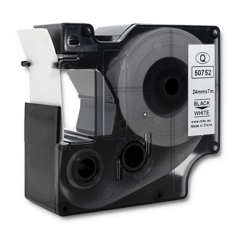 Qoltec Taśma do DYMO D1 53713, 53718 | 24mm x 7m | Biała/Czarny nadruk Qoltec Taśma do DYMO D1 53713, 53718 | 24mm x 7m | Biała/Czarny nadruk