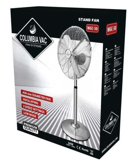 Wentylator podłogowy wiatrak 50W COLUMBIA VAC