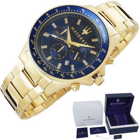 Zegarek Męski Maserati Sfida R8873640008 + BOX Zegarek Męski Maserati Sfida R8873640008 + BOX