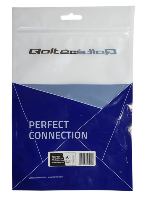 Qoltec Adapter USB 3.1 Typ C męski - DisplayPort żeński 4K Qoltec Adapter USB 3.1 Typ C męski - DisplayPort żeński 4K