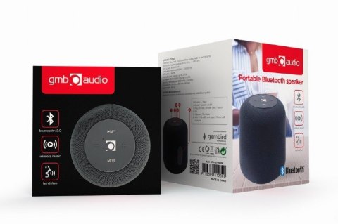 GEMBIRD PRZENOŚNY GŁOŚNIK BLUETOOTH SPK-BT-15-BK RMS 5W, WBUDOWANY MIKROFON, KOLOR CZARNY, USB, AUX, MICROSD GEMBIRD PRZENOŚNY GŁOŚNIK BLUETOOTH SPK-BT-15-BK RMS 5W, WBUDOWANY MIKROFON, KOLOR CZARNY, USB, AUX, MICROSD