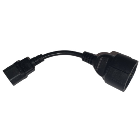 Qoltec Adapter IEC 320 C14/ SCHUKO | 0.15M Qoltec Adapter IEC 320 C14/ SCHUKO | 0.15M