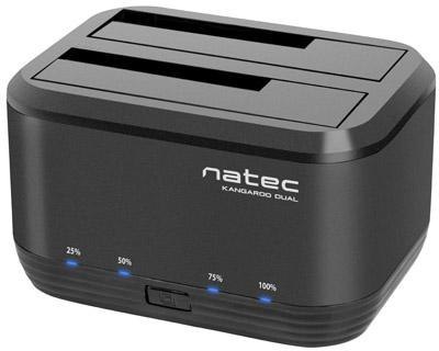 STACJA DOKUJĄCA HDD NATEC KANGAROO DUAL 2.5/3,5cala USB 3.0 + ZASILACZ STACJA DOKUJĄCA HDD NATEC KANGAROO DUAL 2.5/3,5cala USB 3.0 + ZASILACZ