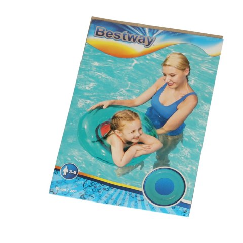BESTWAY 36022 Koło dmuchane do pływania 51cm niebieskie BESTWAY 36022 Koło dmuchane do pływania 51cm niebieskie