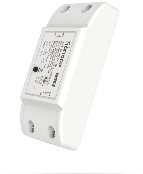 SONOFF BASIC R2 inteligentny bezprzewodowy przełącznik przekaźnik sterownik Wi-Fi biały SONOFF BASIC R2 inteligentny bezprzewodowy przełącznik przekaźnik sterownik Wi-Fi biały