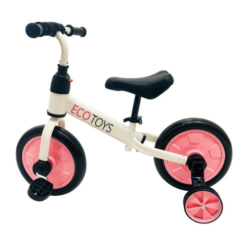 Rower rowerek biegowy z pedałami 3w1 kółka boczne Ecotoys Rower rowerek biegowy z pedałami 3w1 kółka boczne Ecotoys