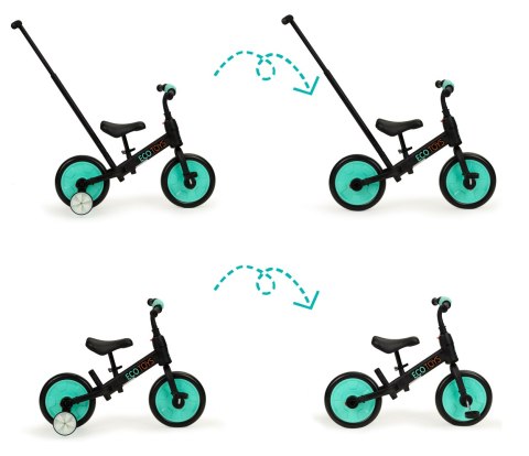 Rower rowerek biegowy z pedałami - treningowy kółka boczne 3w1 Ecotoys Rower rowerek biegowy z pedałami - treningowy kółka boczne 3w1 Ecotoys