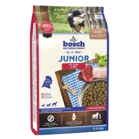 Bosch 15030 Junior dla Szczeniąt Lamb&Rice 3kg Bosch 15030 Junior dla Szczeniąt Lamb&Rice 3kg