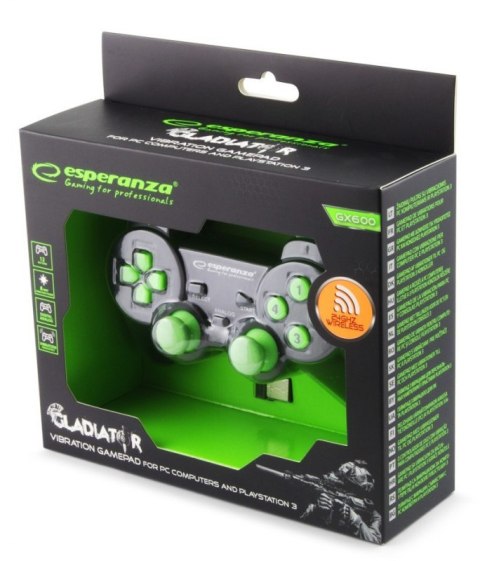 GAMEPAD BEZPRZEWODOWY 2.4GH PS3/PC GLADITOR GAMEPAD BEZPRZEWODOWY 2.4GH PS3/PC GLADITOR