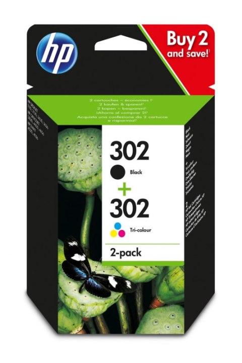Tusz HP HP 302 Czarny i Kolor X4D37AE Tusz HP HP 302 Czarny i Kolor X4D37AE