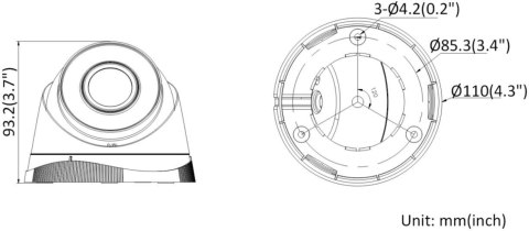 Kamera IP Hilook turret 2MP IPCAM-T2 2.8mm Kamera IP Hilook turret 2MP IPCAM-T2 2.8mm