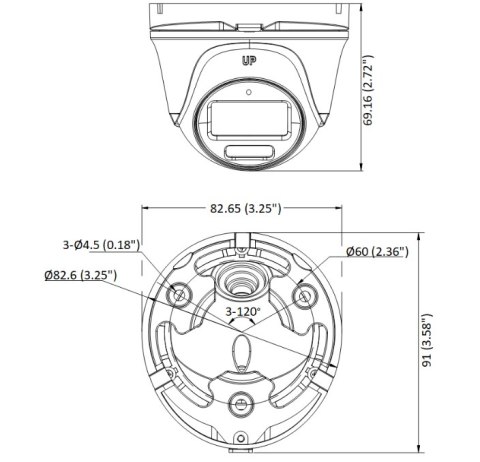 Kamera TVI Hilook turret 5MP TVICAM-T5M-20DL 2.8mm Kamera TVI Hilook turret 5MP TVICAM-T5M-20DL 2.8mm