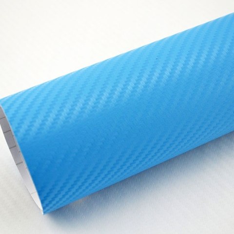 Folia rolka carbon 3D błękitna 1,27x28m Folia rolka carbon 3D błękitna 1,27x28m