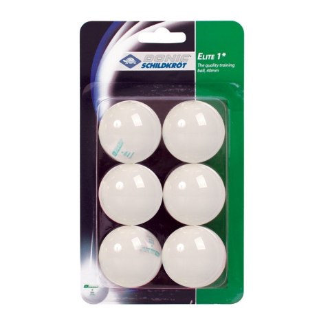 Piłki do Tenisa Stołowego DONIC Elite TT-Ball * 6 szt. Białe Piłki do Tenisa Stołowego DONIC Elite TT-Ball * 6 szt. Białe