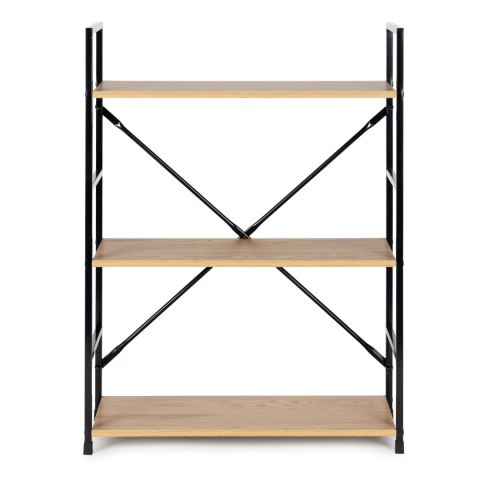 Regał drewniany metalowa rama szeroki LOFT 3 półki Regał drewniany metalowa rama szeroki LOFT 3 półki