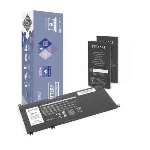 Bateria Mitsu do notebooka Dell Inspiron 15 5587, 7588 (15.2V) (3600 mAh) Bateria Mitsu do notebooka Dell Inspiron 15 5587, 7588 (15.2V) (3600 mAh)