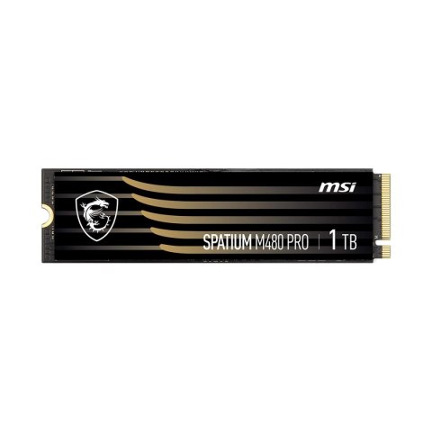 Dysk SSD MSI SPATIUM M480 Pro 1TB PCIe 4.0 NVMe M.2 2280 (7400/6000 MB/s) 3D NAND Dysk SSD MSI SPATIUM M480 Pro 1TB PCIe 4.0 NVMe M.2 2280 (7400/6000 MB/s) 3D NAND