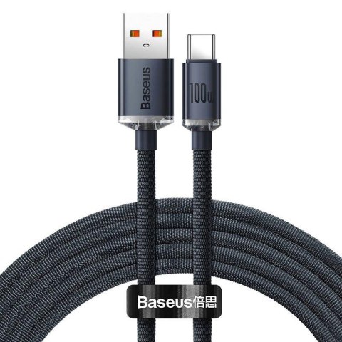 Kabel przewód USB - USB-C / Typ-C 120cm Baseus CAJY000401 z obsługą szybkiego ładowania 100W Kabel przewód USB - USB-C / Typ-C 120cm Baseus CAJY000401 z obsługą szybkiego ładowania 100W