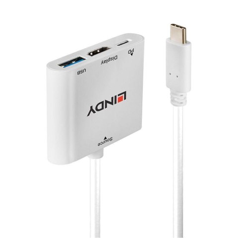 Konwerter LINDY USB-C na HDMI USB-A Power Delivery Konwerter LINDY USB-C na HDMI USB-A Power Delivery