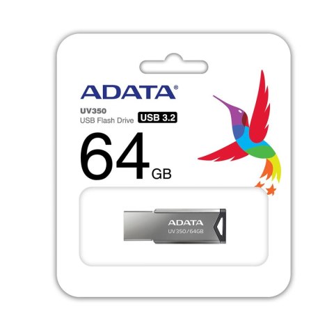 Pendrive ADATA UV350 64GB USB 3.0 Silver Pendrive ADATA UV350 64GB USB 3.0 Silver