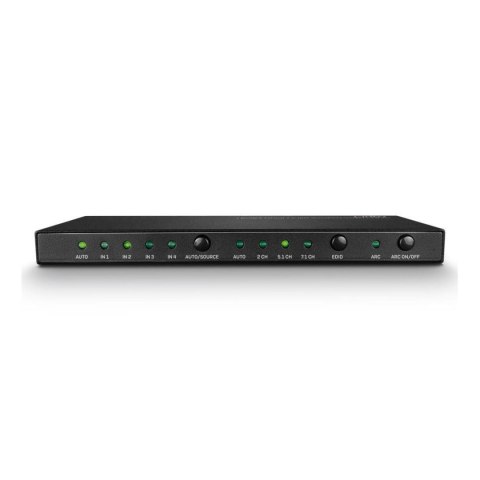 Przełącznik HDMI LINDY 4-portowy 18G z dźwiękiem Przełącznik HDMI LINDY 4-portowy 18G z dźwiękiem