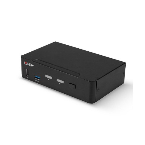 Przełącznik KVM LINDY 2-portowy DisplayPort, USB 3.0 & Audio Black Przełącznik KVM LINDY 2-portowy DisplayPort, USB 3.0 & Audio Black