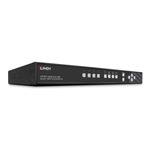 Przełącznik KVM LINDY 4-portowy USB HDMI 4K Przełącznik KVM LINDY 4-portowy USB HDMI 4K